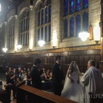 A couple getting married in a church