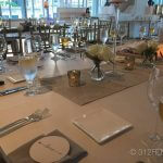 A table set up for a formal dinner