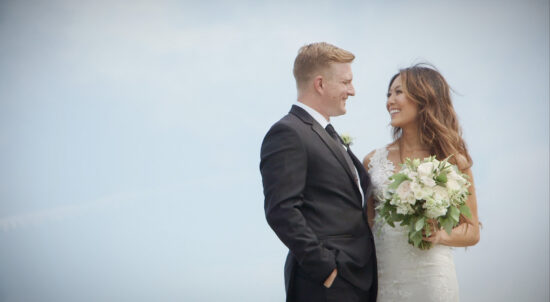 Jennifer and Chris at Garfield Park Conservatory on their wedding day
