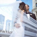 Kristin and Alex at The Langham Chicago on their wedding day