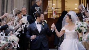 Bride & Groom grand exit at Saint James Chapel Chicago Classic Chicago Wedding Video