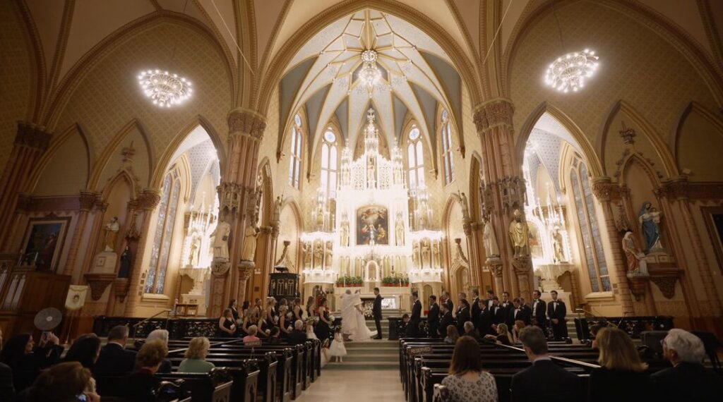 Holy Family Church is one of the best places to get married in Chicago.