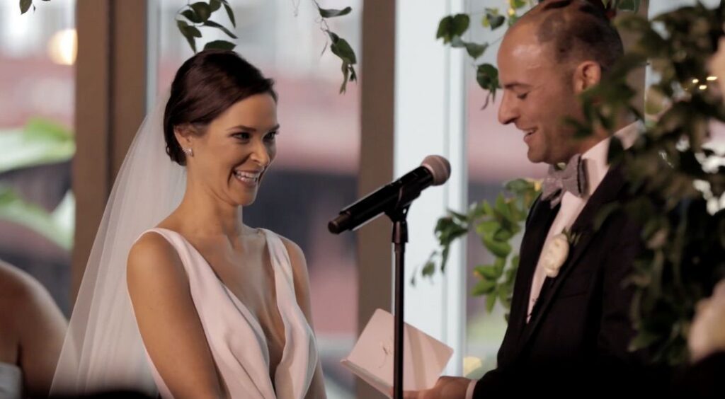 A beautiful ceremony can be held inside the RPM Events Chicago venue, which is temperature-controlled.