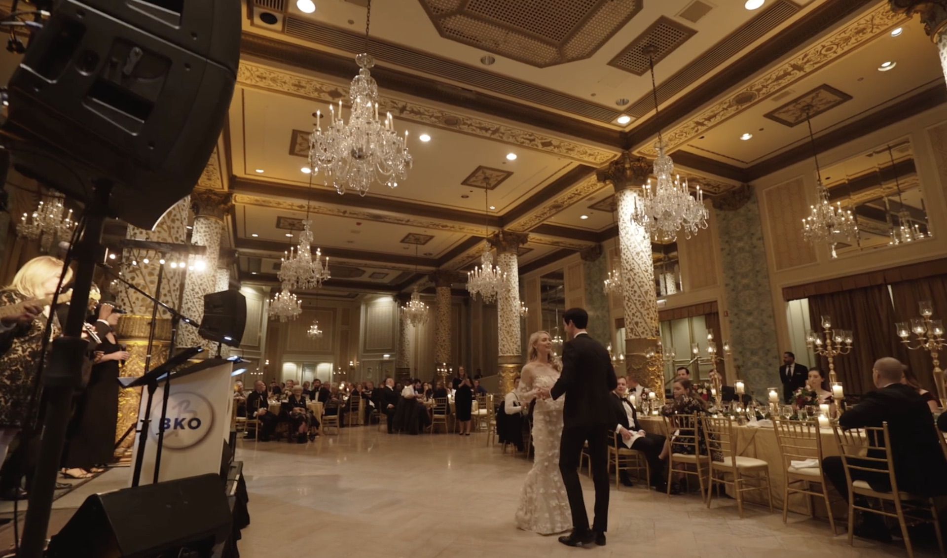 Bride and groom dancing at The Drake Hotel Chicago Wedding