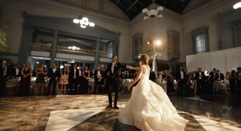 Father-daughter dance at the Harold Washington Library, Chicago.