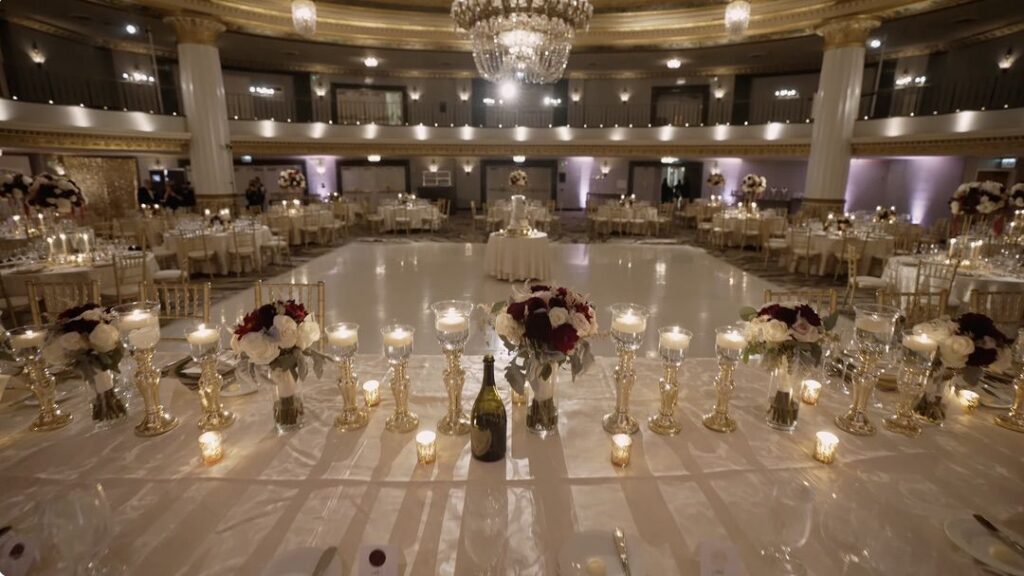 A magnificent setup for a reception at the InterContinental Chicago.