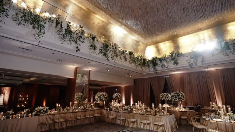 Wedding rentals service by Halls Rentals Chicago.