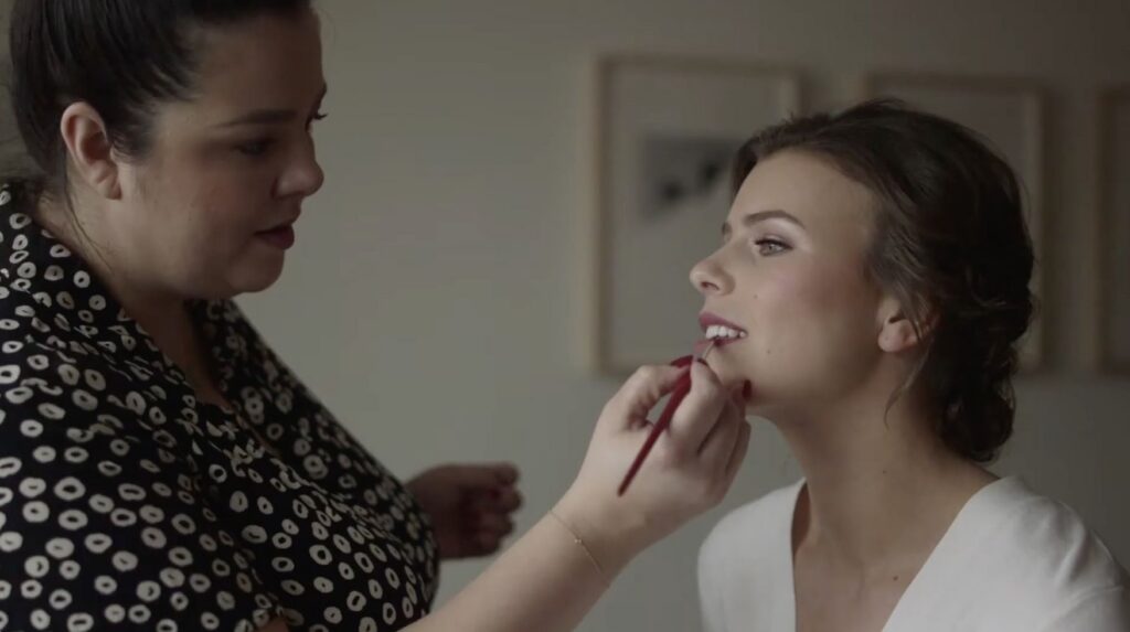 Rare Bird Beauties are doing the bride's makeup at the University Club of Chicago this morning.