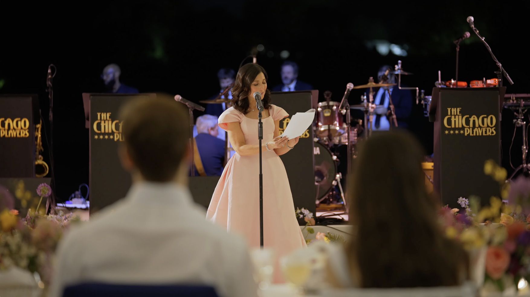 The mother of the bride delivers a memorable wedding speech.
